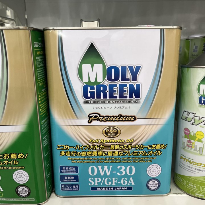 Moly Green Premium 0W30 4л синтетика Япония+ЗАМЕНА