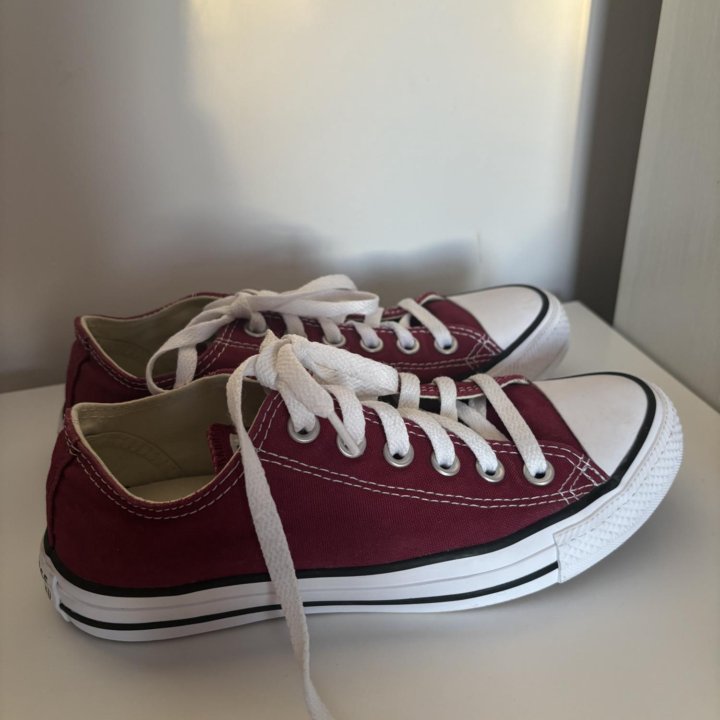 Кеды Converse All Star женские бордовые низкие