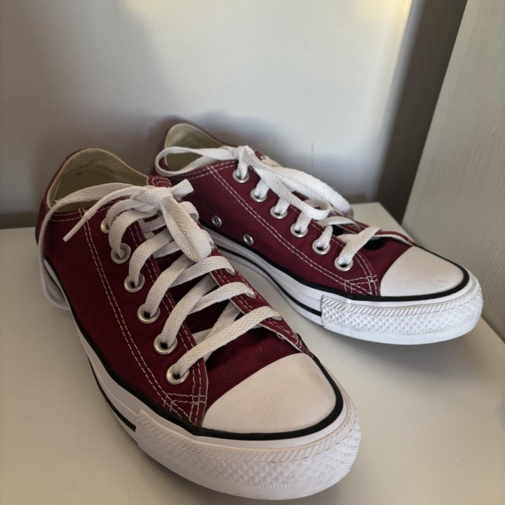 Кеды Converse All Star женские бордовые низкие