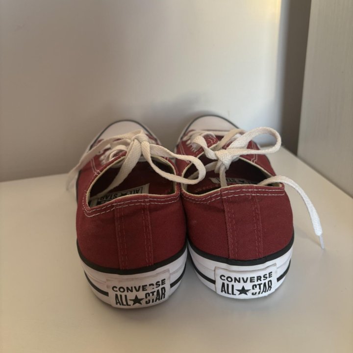 Кеды Converse All Star женские бордовые низкие