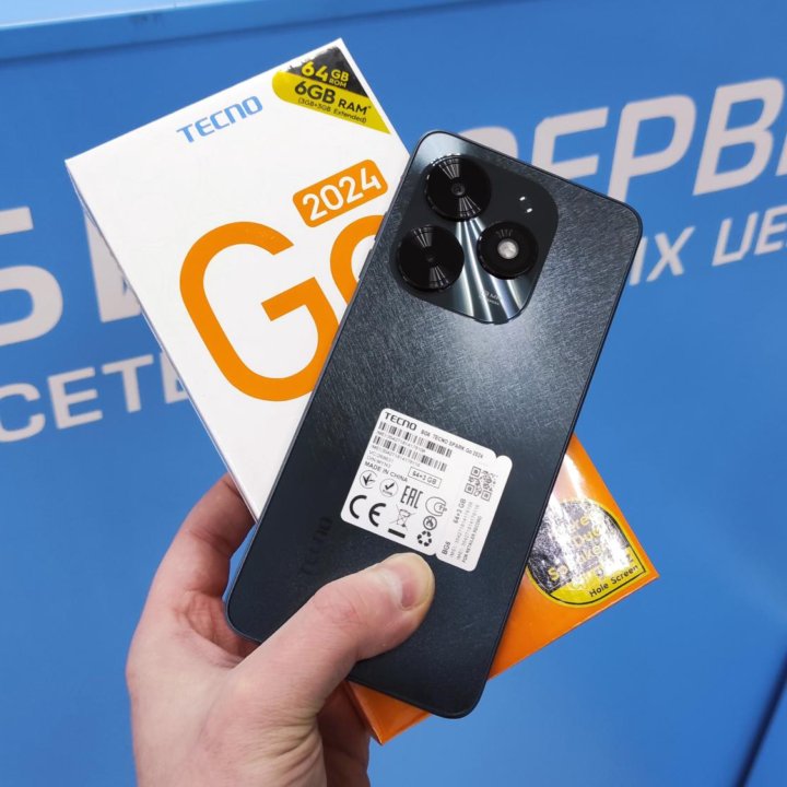 Новый! Tecno Spark GO 2024 6/64gb