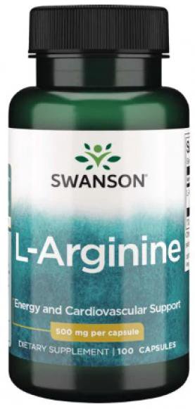 Swanson L-Arginine 500 mg 100 капсул