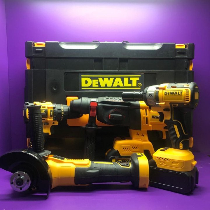 Аккумуляторный набор инструментов DeWalt 4 в 1