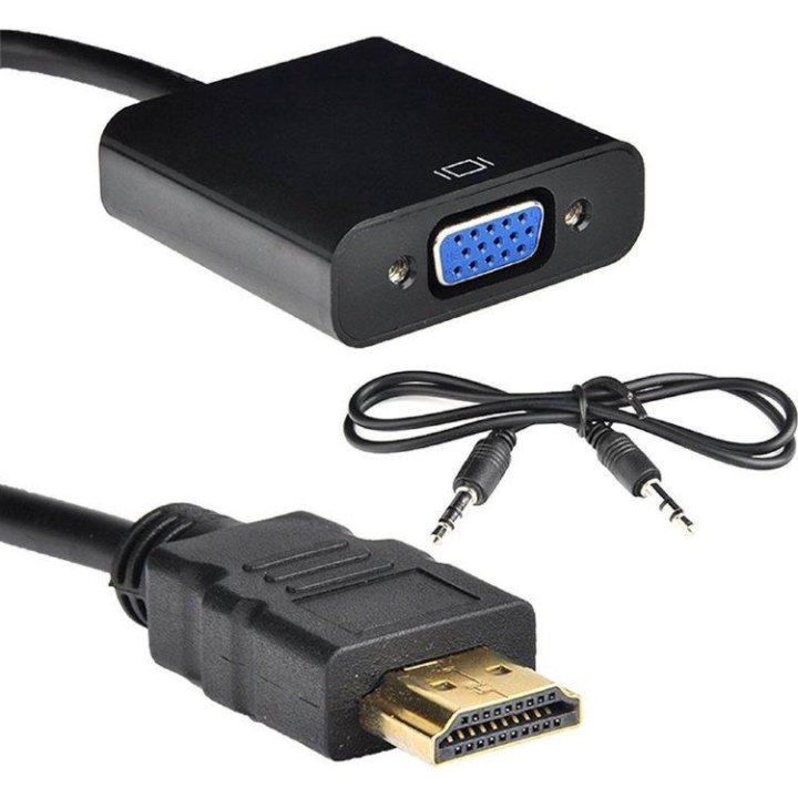 Переходник HDMI - VGA с аудио выходом