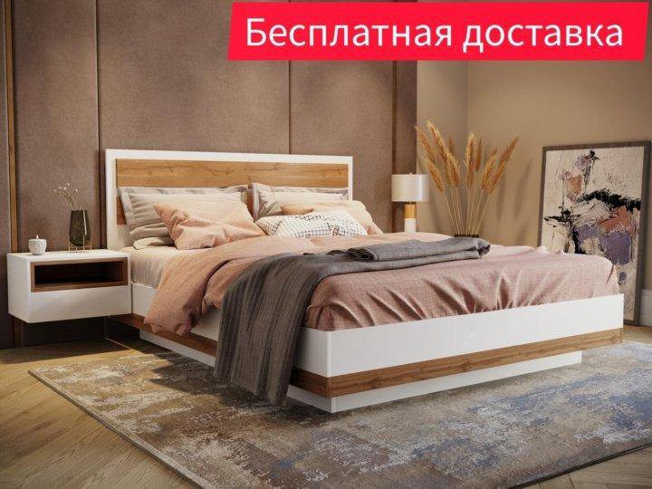 Кровать Лотос парящая 06-KR 160х200 см Белый