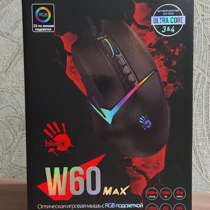 Игровая мышь A4Tech Bloody W60 Max