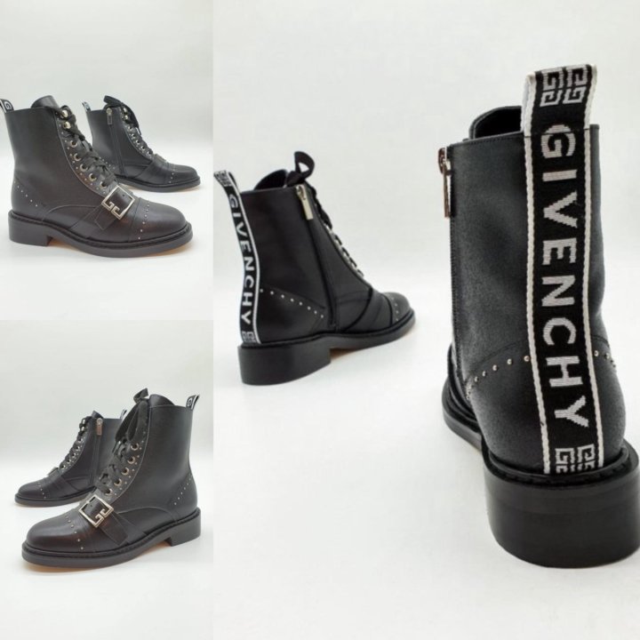 Givenchy новые кожаные ботинки зима