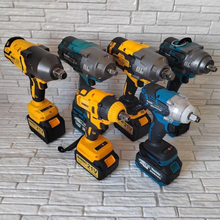 Аккумуляторные гайковёрты Makita, Dewalt