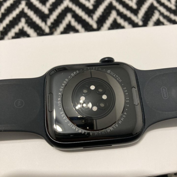Apple Watch Series 7, 45 мм, тёмная ночь, оригинал