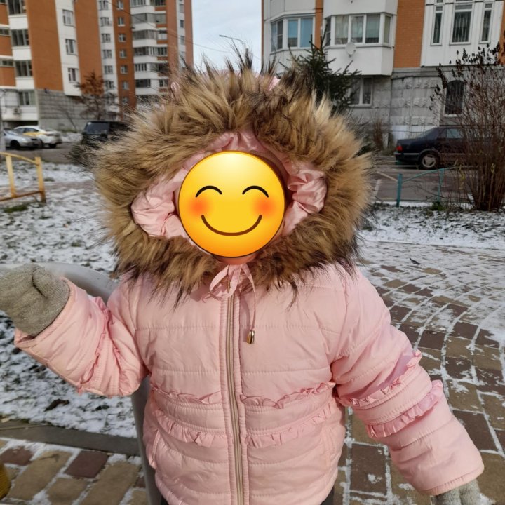 Куртка зимняя на девочку 86