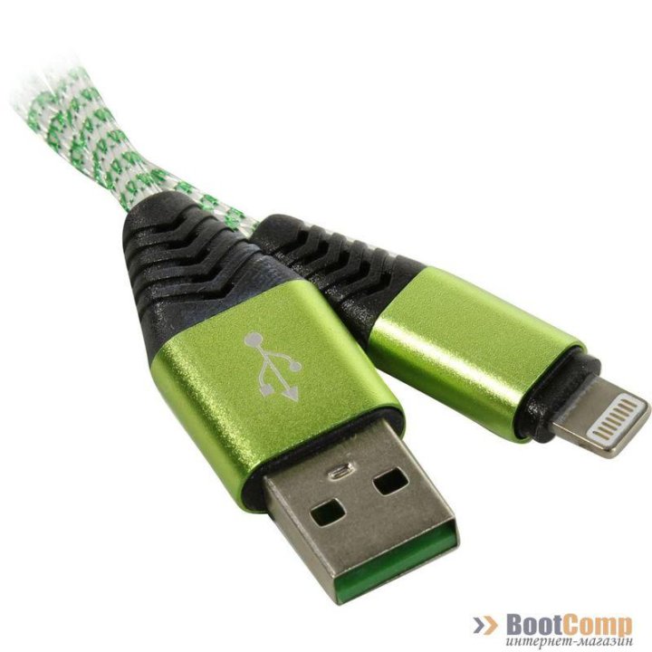 Кабель Smartbuy 8pin HEDGEHOG (iK-512HH green)/100 Зеленый