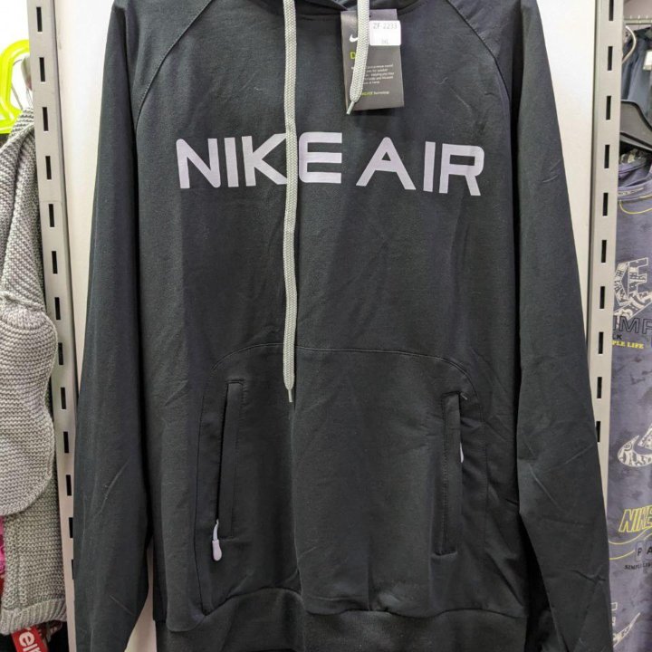 Толстовка черная nike air мужская