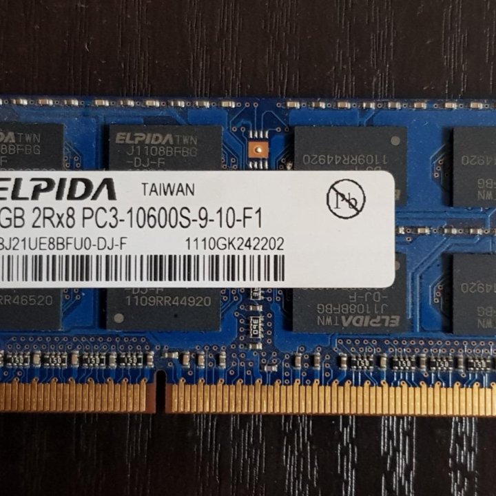 Оперативная память Samsung, Hynix, Elрida 2GB