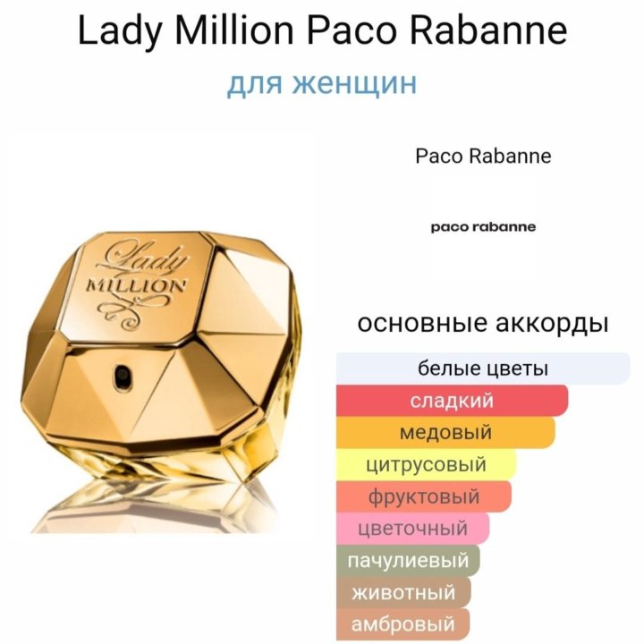 Paco Rabanne Lady Million 80 мл