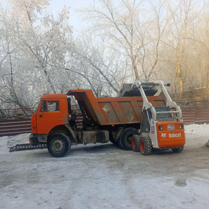 Вывоз мусора КАМАЗ bobcat