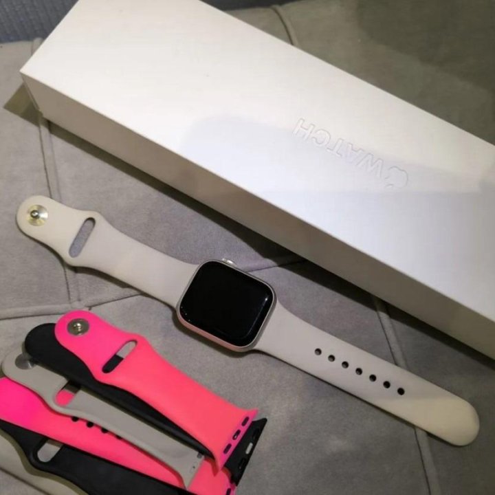 Часы apple watch 7 41 mm starlight