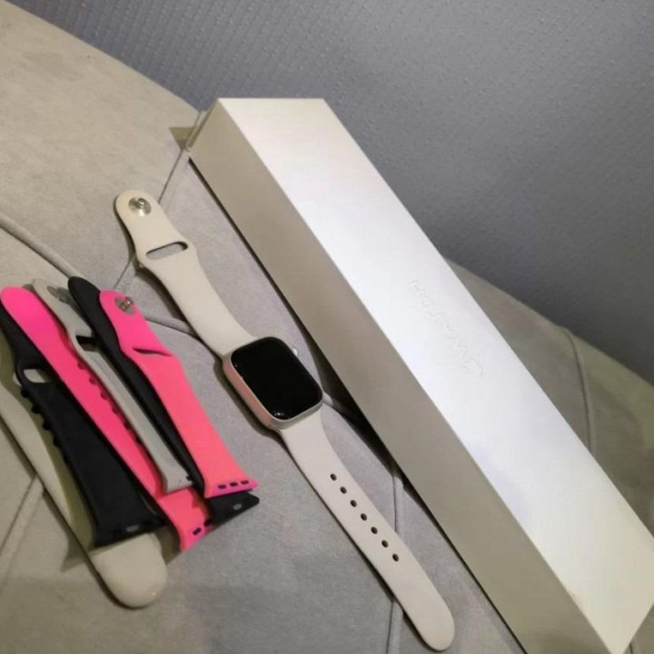 Часы apple watch 7 41 mm starlight