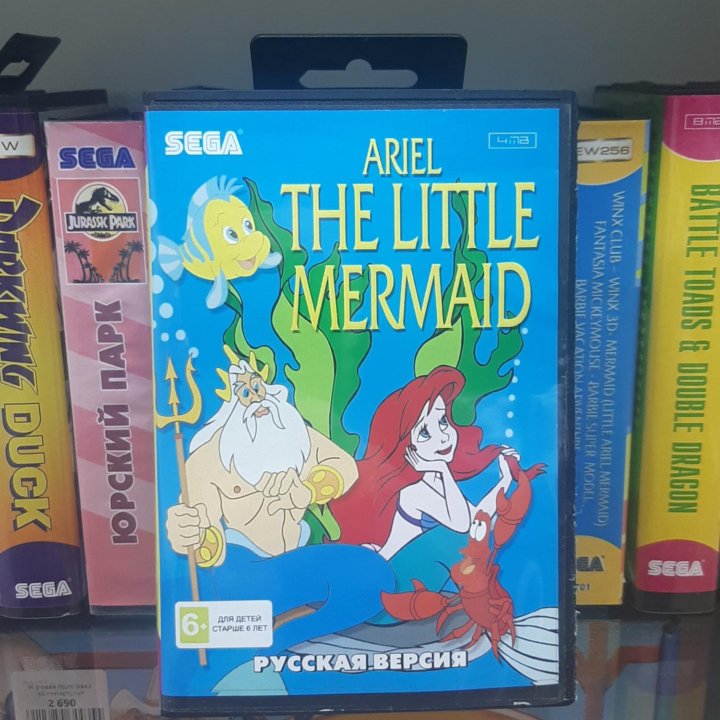 Картридж 16Бит Ariel Little Mermaid (Sega, новый)