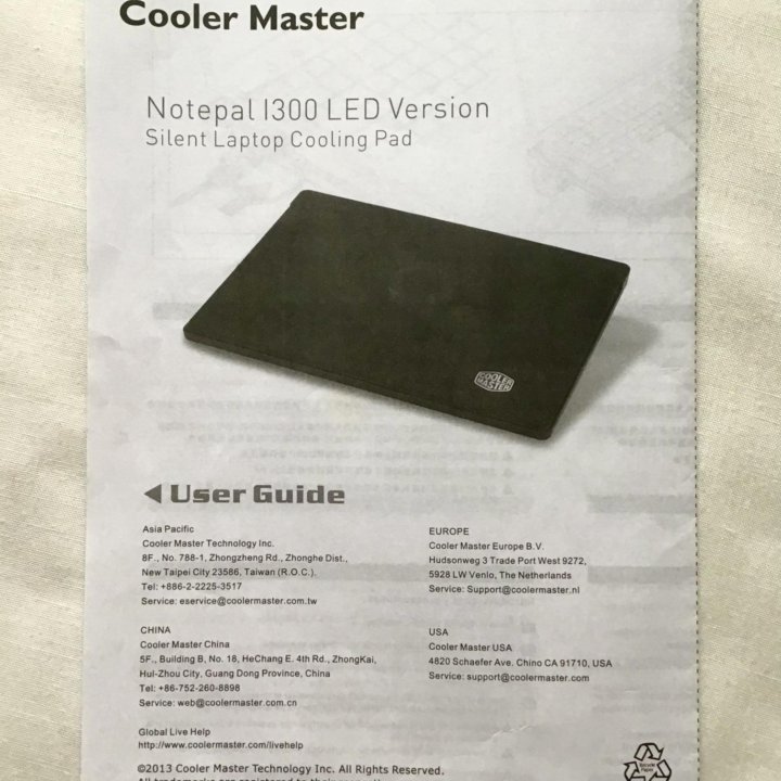 Подставка под ноутбук Cooler Master с охлаждением