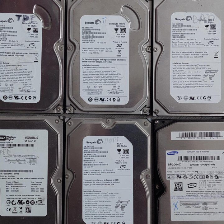 Жесткие диски 2.5 3.5 HDD тревога и не только