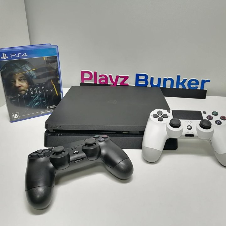 PS4 Slim +2джоя, игры