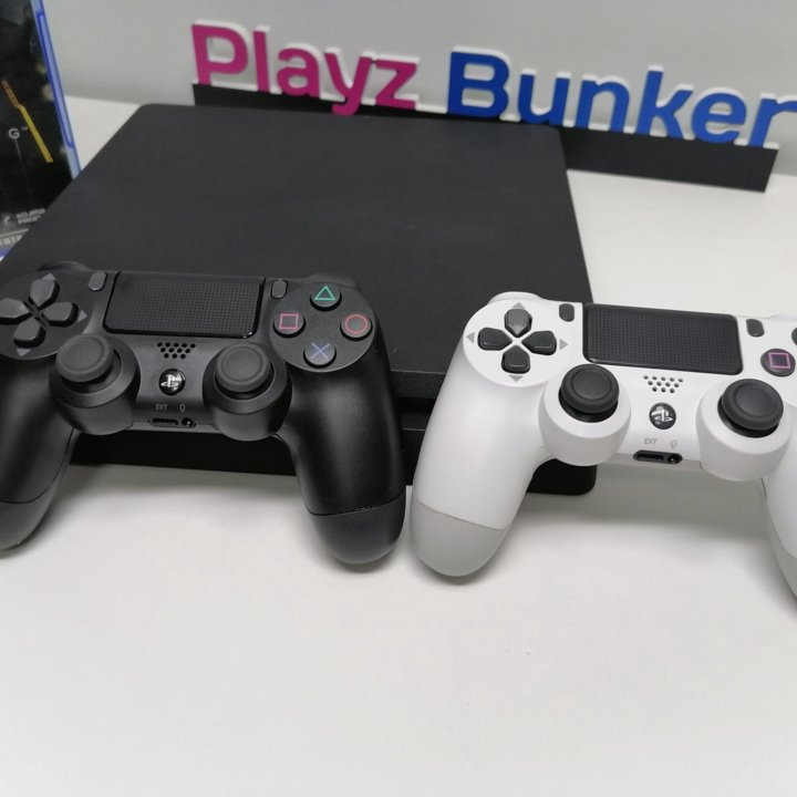 PS4 Slim +2джоя, игры