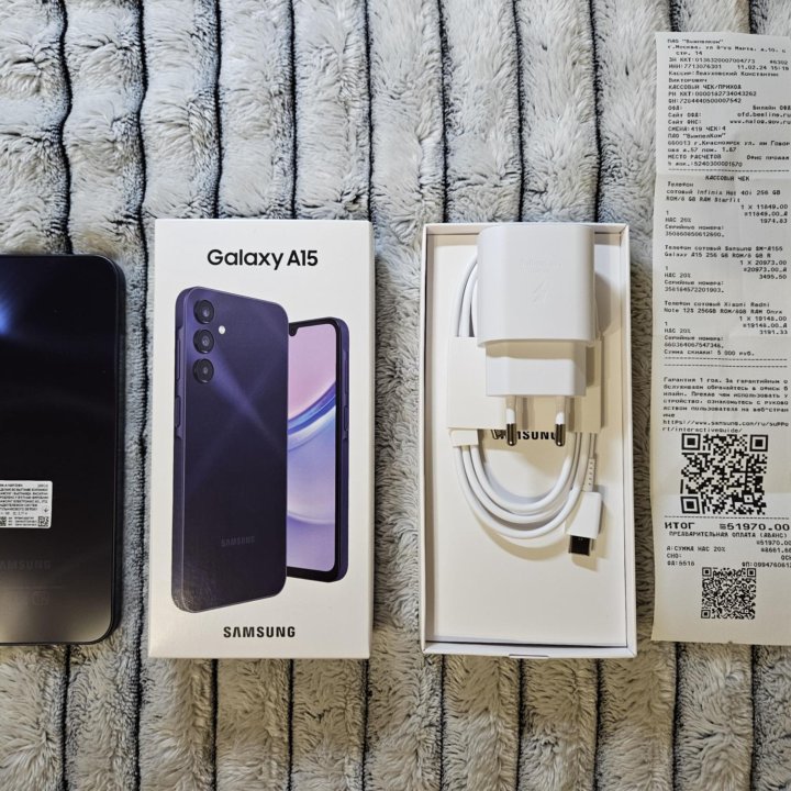 Samsung A15 8/256GB, Новый, Чек, гарантия