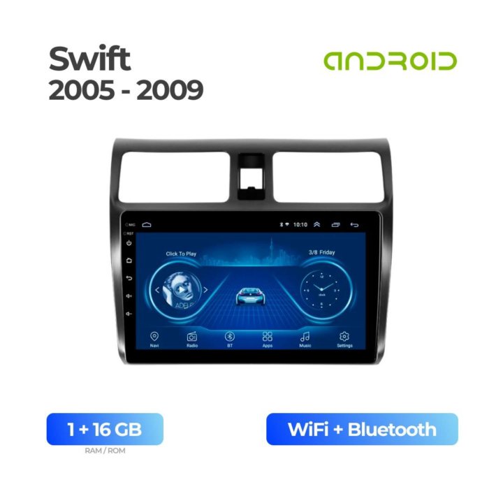 Android магнитола на Suzuki Swift 2005-2009