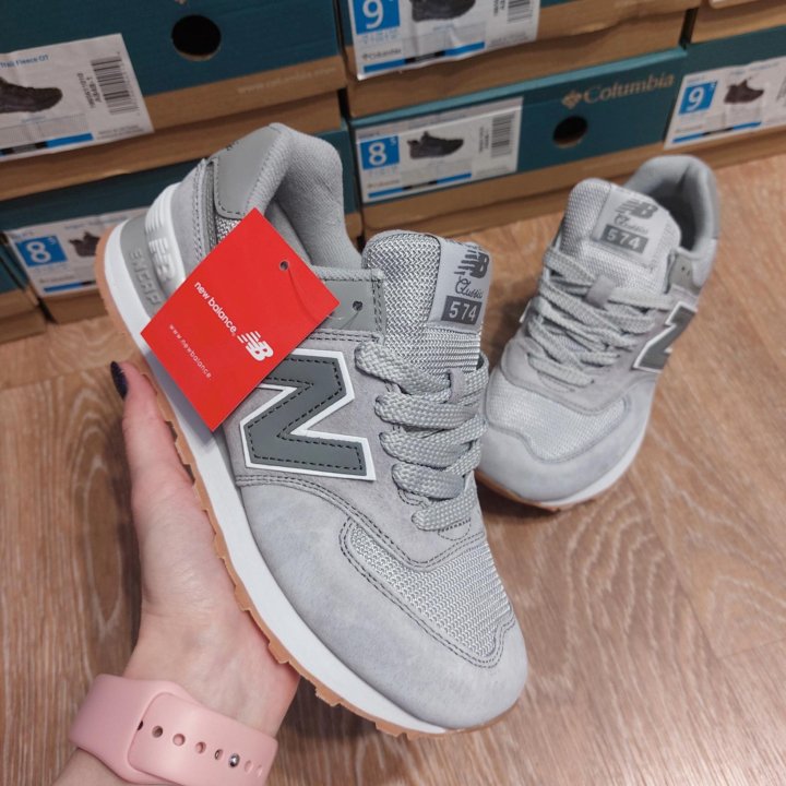 Кроссовки женские New Balance 574 светло-серые