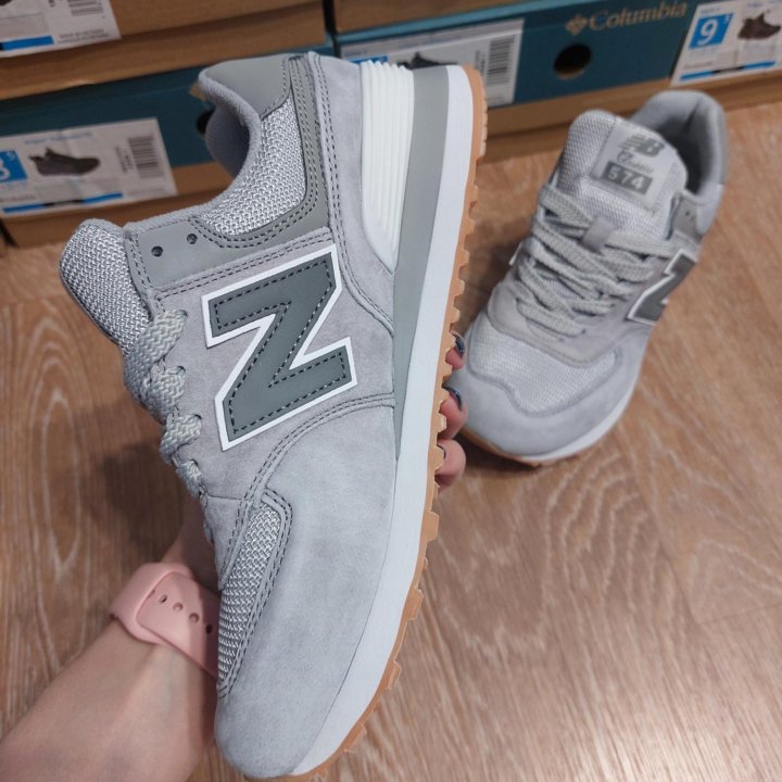 Кроссовки женские New Balance 574 светло-серые