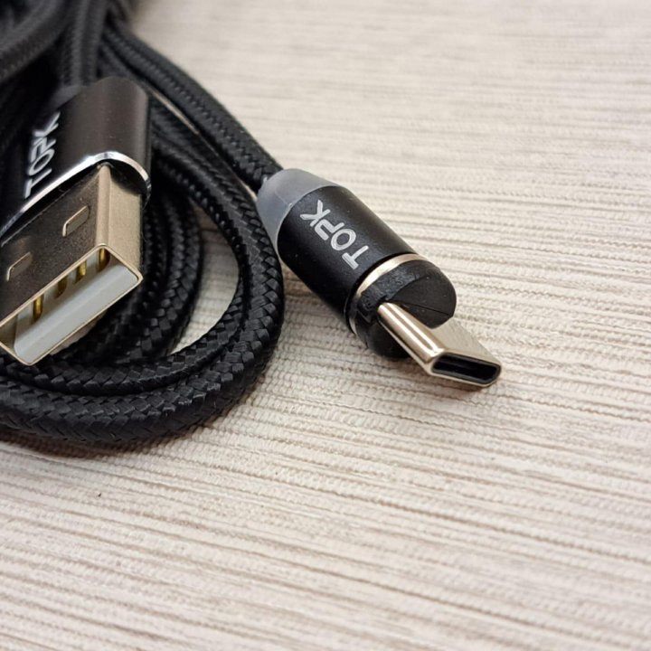 Магнитный кабель MicroUSB, Type C, Lightning