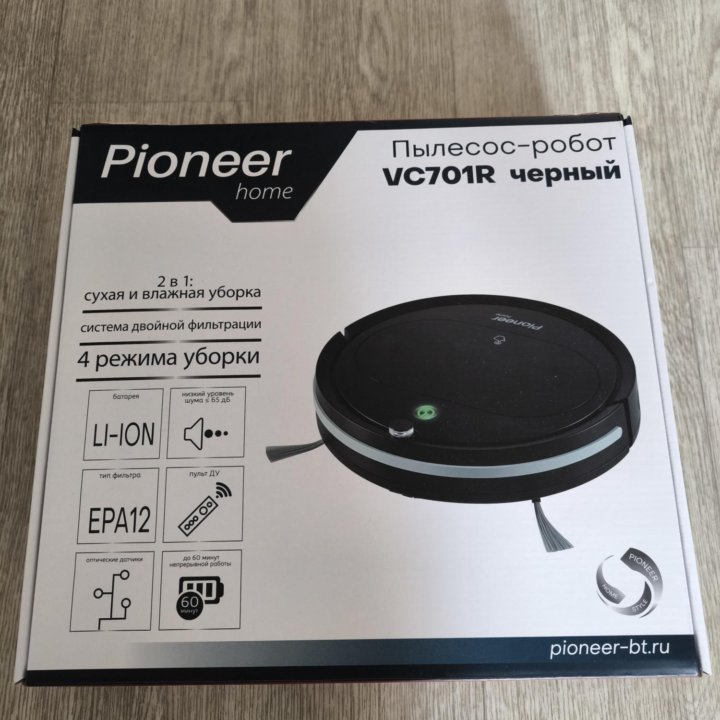 Робот пылесос pioneer vc701r. Новый