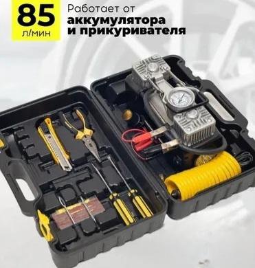 Автомобильный 2-ух поршневой компрессор 12V