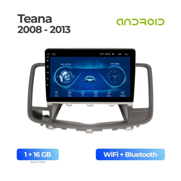 Android магнитола на Nissan Teana 2008 - 2013