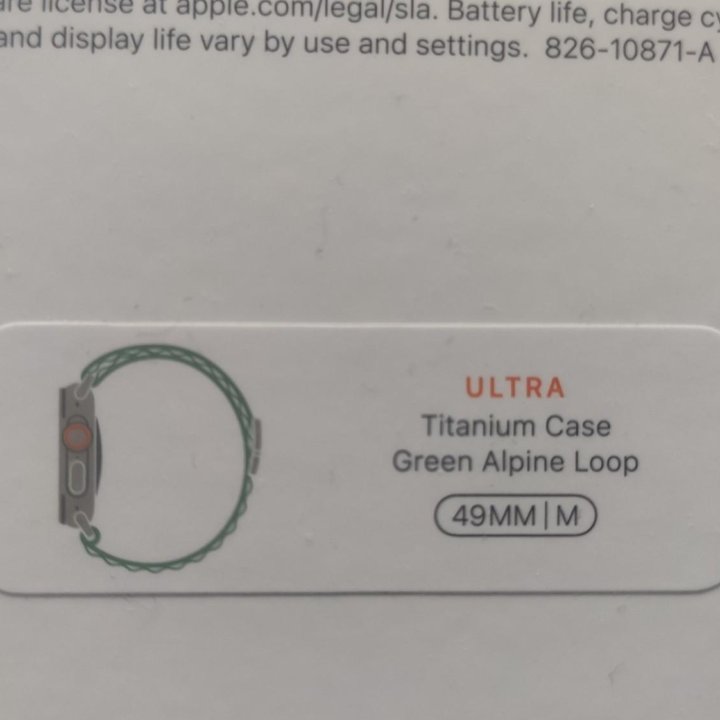 Apple Watch Ultra 49mm Titanium Case with Green