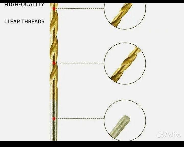 Набор свёрл 50 штук 1-3 мм