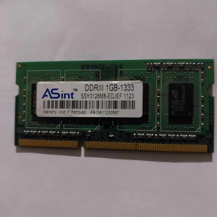 Оперативная память SO-DIMM ASint 1GB