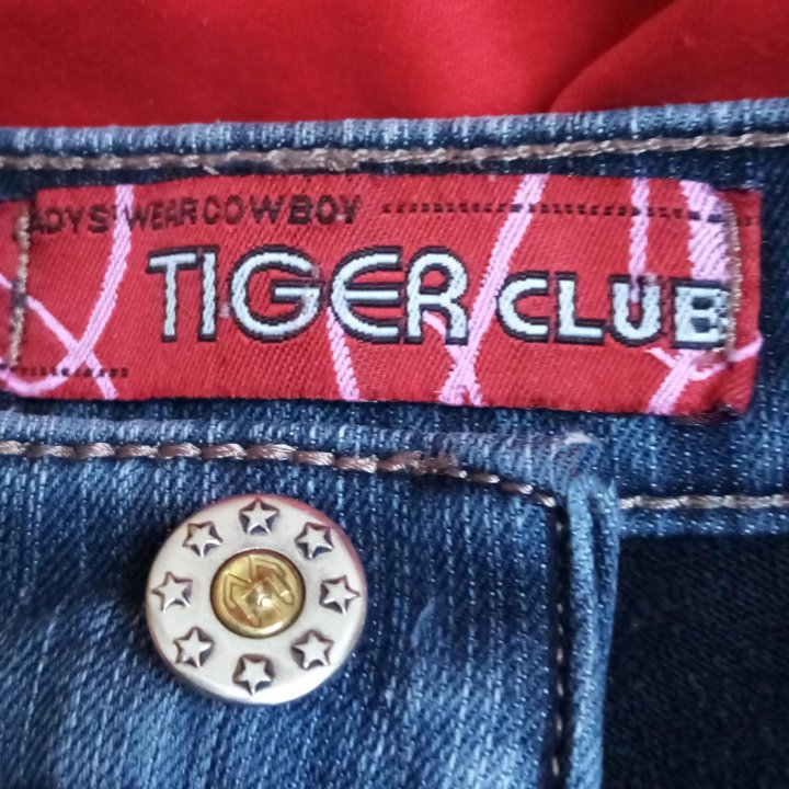 Зимние тёплые джинсы клёш Tiger Club оригинал W34