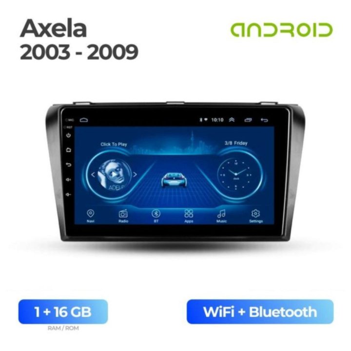 Android магнитола на Mazda 3 / Axela 2003-2009