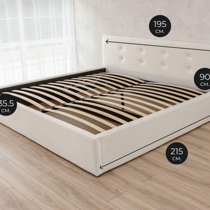 Кровать с подъемным механизмом 180х200(1,8) новая