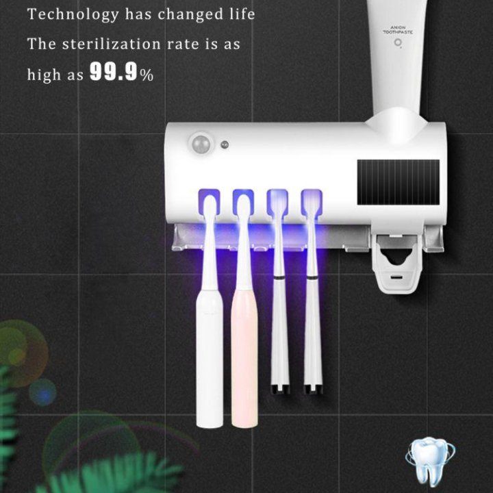 Дозатор для зубной пасты, держатель зубных щеток с