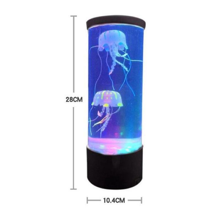 Ночник аквариум со светодиодными медузами LED Jellyfish Mood Lamp 01