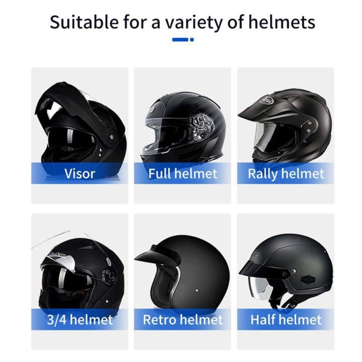 Bluetooth-гарнитура BT35 для мотоциклетного шлема, мотогарнитура