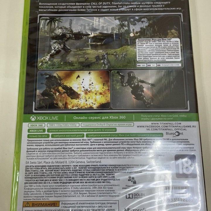 Игра Titanfall на XBOX 360 (русская версия)