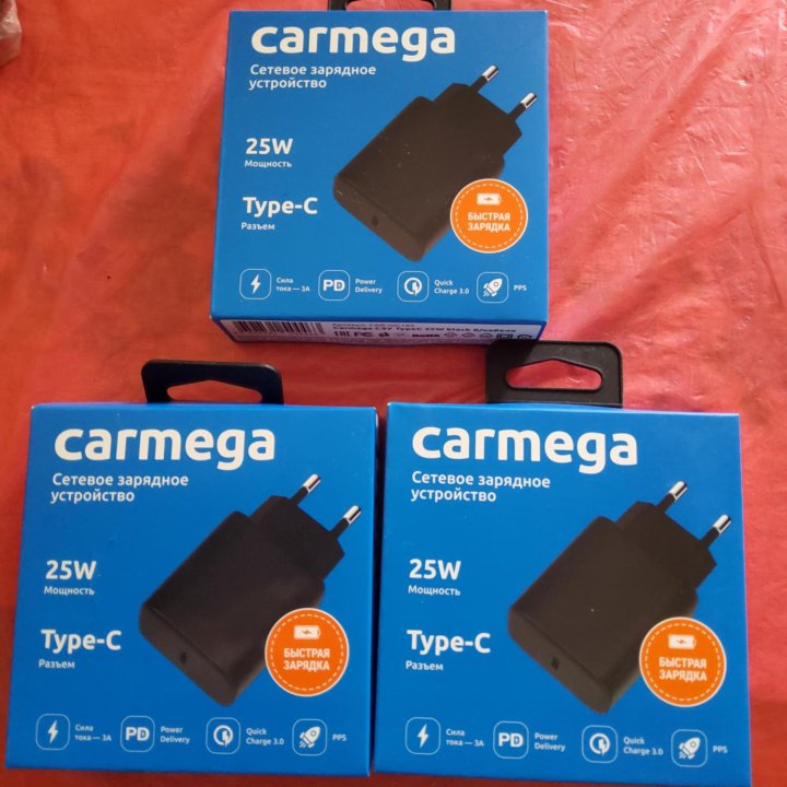 Зарядное устройство Carmega 25W USB-C новое