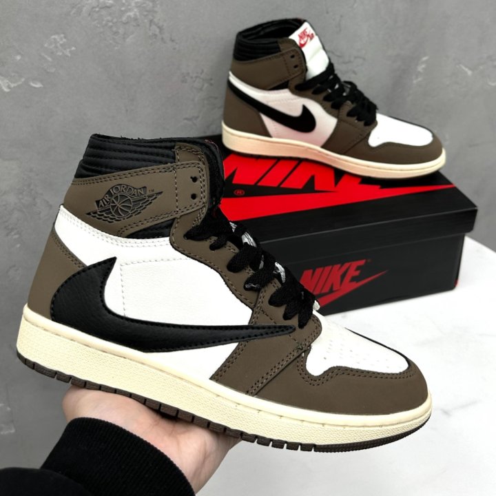 Кроссовки Nike Air Jordan 1 Travis Scott Mocha