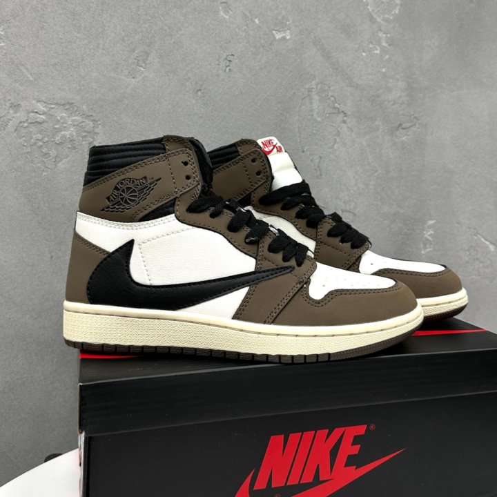 Кроссовки Nike Air Jordan 1 Travis Scott Mocha