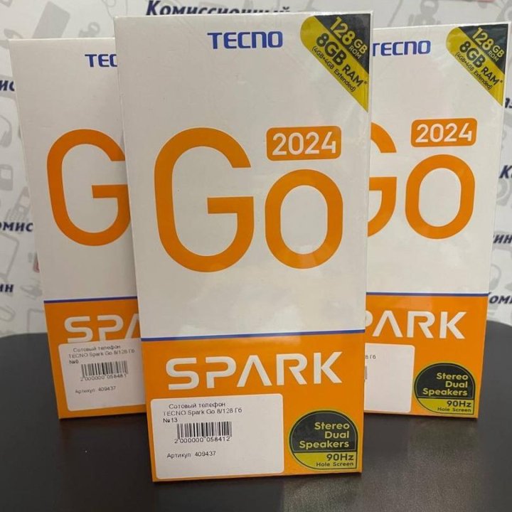 Смартфон TECNO Spark Go 2024 4/128Gb НОВЫЙ