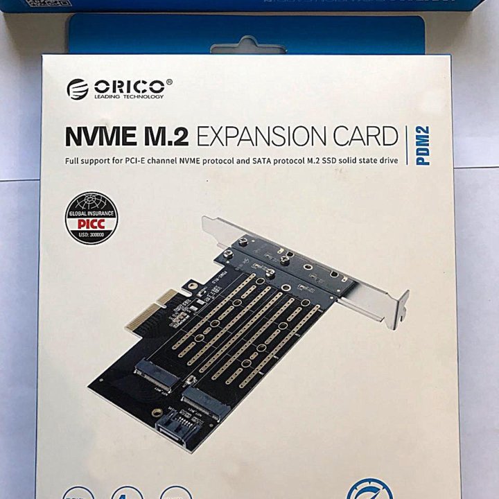 Переходник адаптер для M2 NVME M2 SATA SSD новый