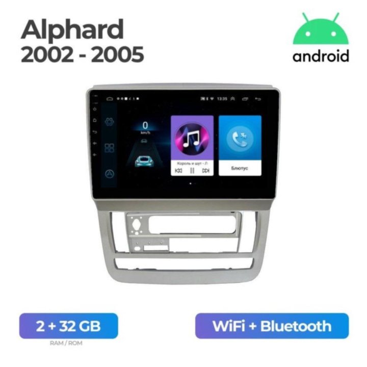 Android магнитола на Toyota Alphard 2002 - 2005